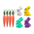 thumbnail image 1 of TIMIFIS Storage Rack, 2.95 Inch Easter Carrot Hanging Ornaments Artificial Easter Foam Glitter Carrots 10Pcs Easter Decorations for Home, 1 of 4