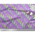 thumbnail image 3 of Soimoi Purple polyester Crepe Fabric Christmas Tree Print Fabric by Yard 42 Inch Wide, 3 of 3