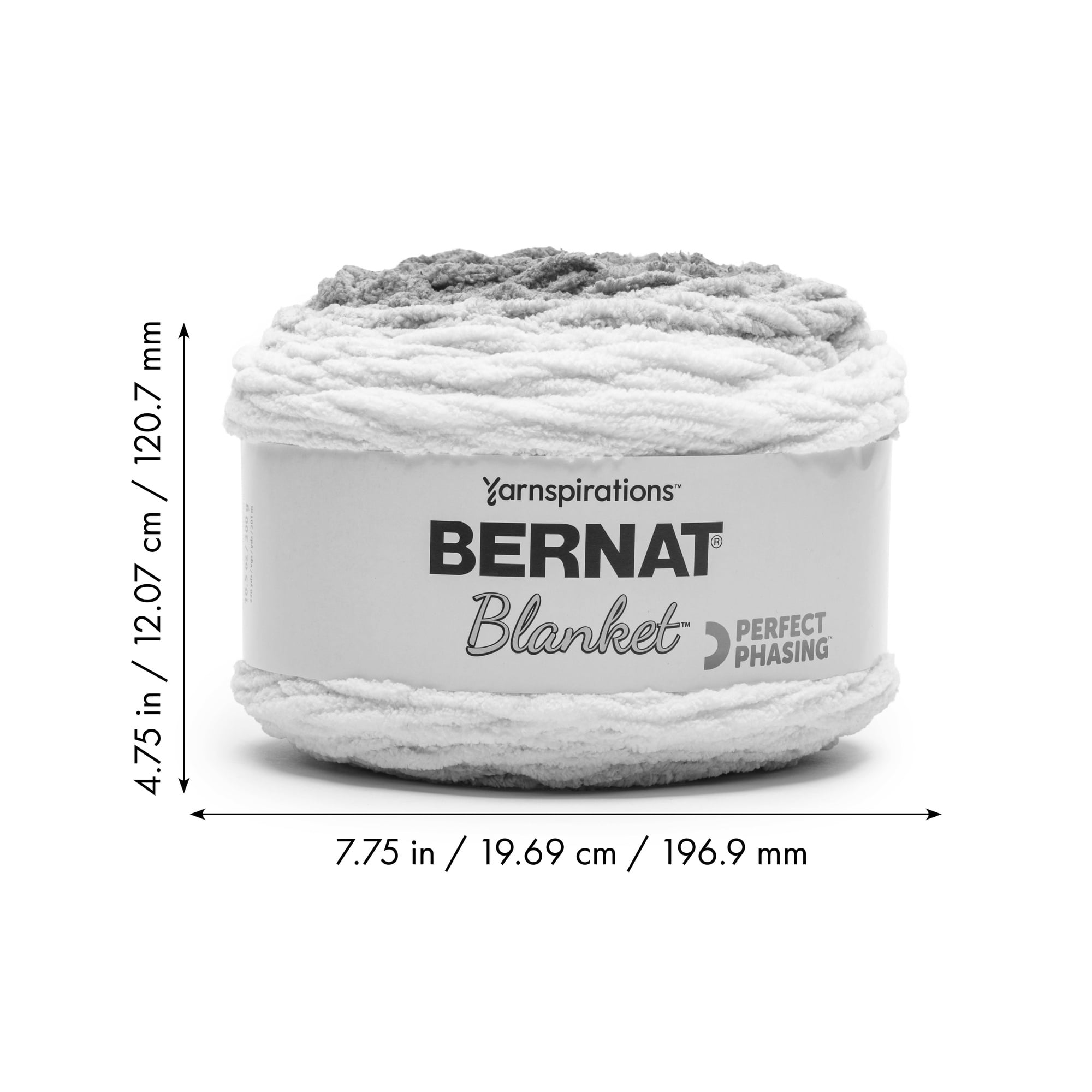 "Bernat® Fil de Phasage Parfait pour Couverture Polyester #6 Super Volumineux, 10,5 Oz/300 G, 220 Yards"