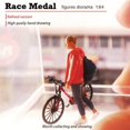 thumbnail image 4 of 1:64 Mini Bicycle Scene Model Mountain Bike Diorama S Scale Yellow, 4 of 9