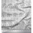 thumbnail image 1 of Soimoi Rayon Fabric Aztec & Tribal Elephant Ethnic Printed Fabric 1 Yard 42 Inch Wide, 1 of 3