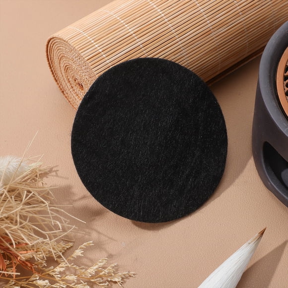 QUMIIRITY 8Pcs Round Pad Ash Fireproof Heatproof of Aluminum for Tabletop Protection