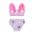 thumbnail image 4 of Miaeowve Toddler Baby Girls Mermaid Tankini Swimsuit Ruffle Flower Sleeve Swimwear Bathing Suits Pegasus Colorful 6, 4 of 7