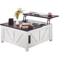 thumbnail image 1 of VEVOR 36" Farmhouse Coffee Table Hinged Lift Top Square Table with  Power Strip, 1 of 9