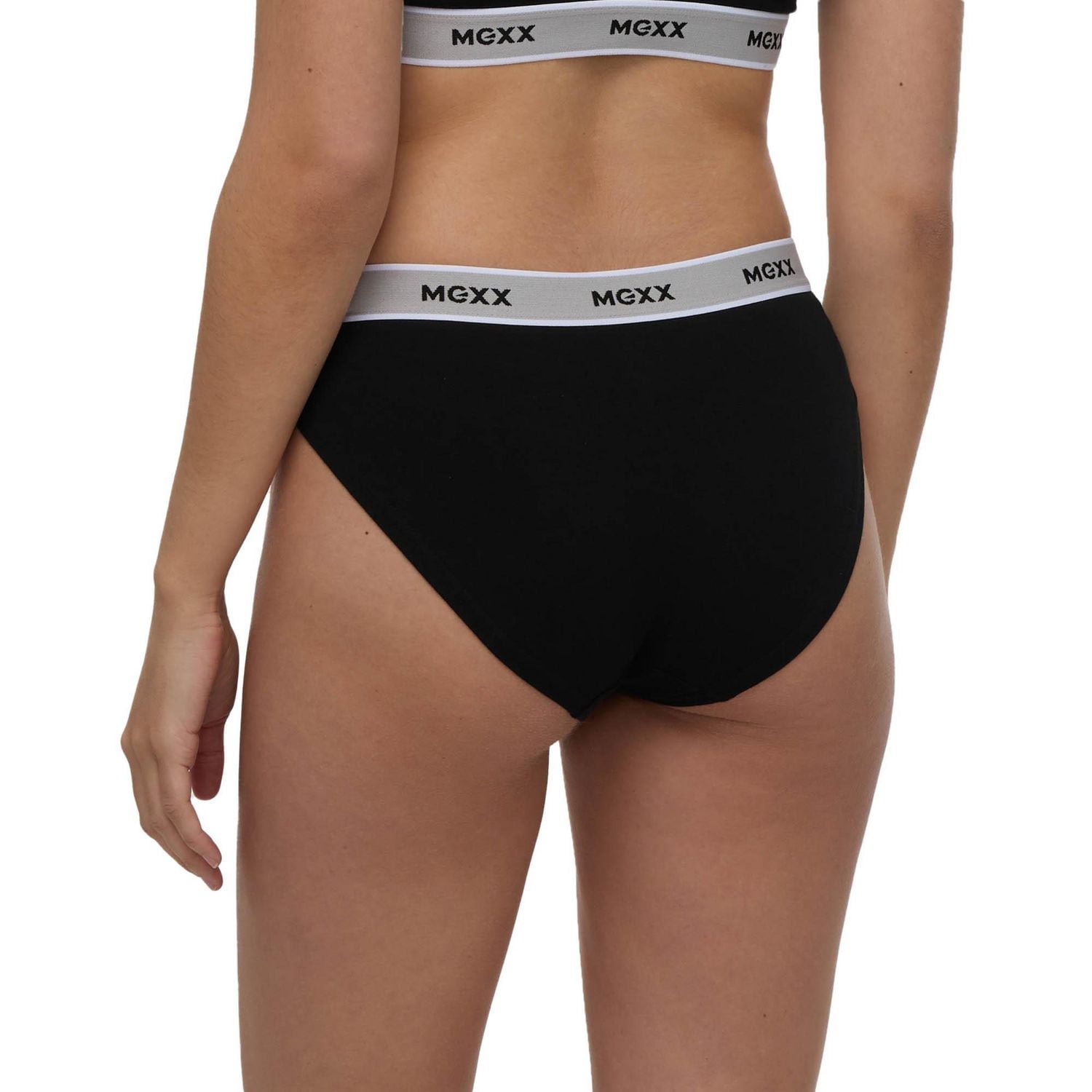 Paquet de 3 culottes bikini avec bande élastiques à motif Mexx pour femmes