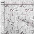 thumbnail image 1 of oneOone Cotton Silk Fabric Line Geometric Â Printed Craft Fabric BTY 42 Inch Wide, 1 of 4
