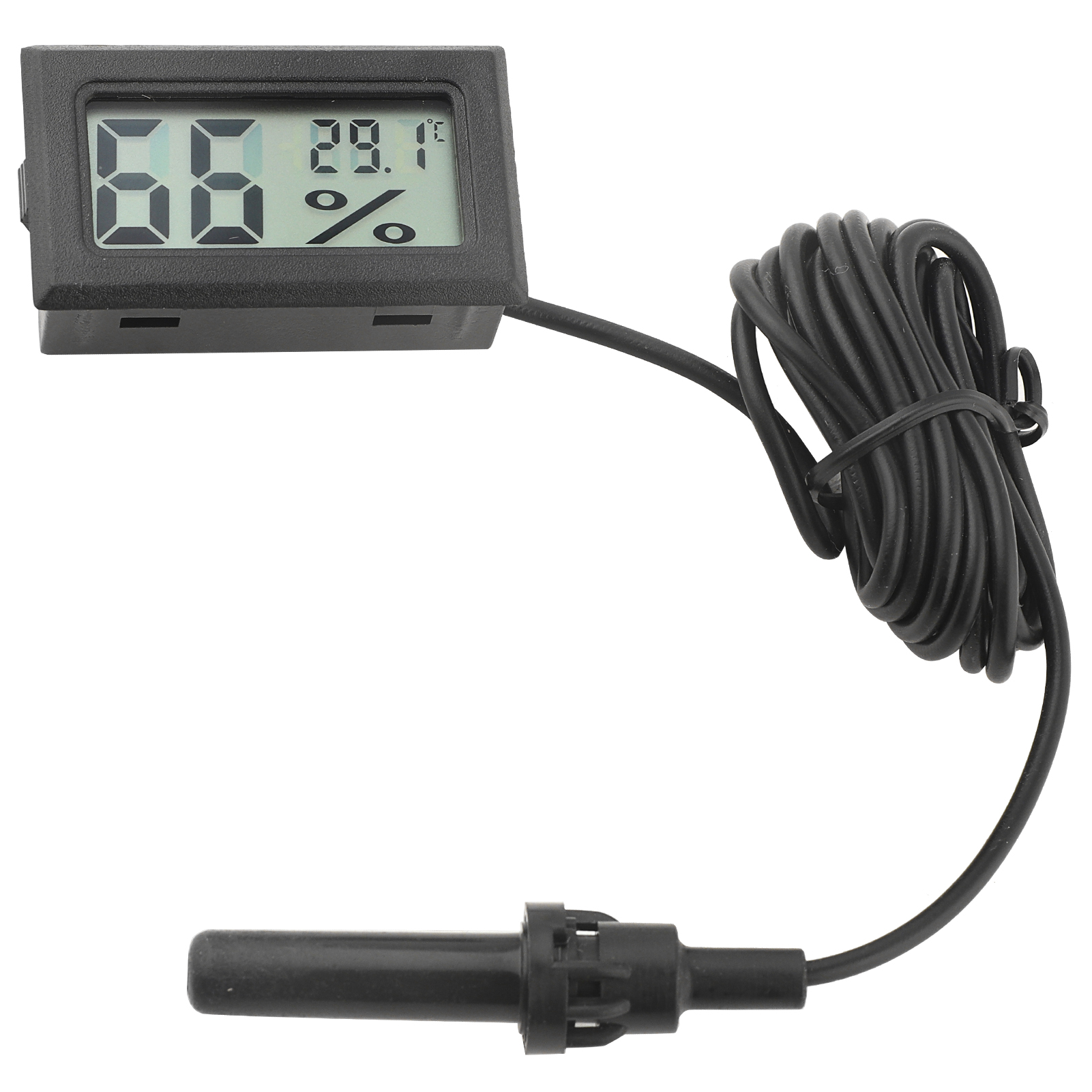 Mini Thermometer,Square Digital Temperature Humidity LCD Humidity Thermometer Digital Humidity Thermometer Professionally Tested