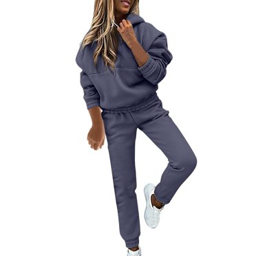 Wlynlyn Womens 2 Piece Outfits Oversized Sweatshirt Sweatpants Fall Tracksuit Sweatsuits Matching Lounge Sets S-XL