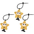 thumbnail image 1 of Wweixi 3Pec,Key Hook, -Shaped Leather With Keyring, Scratch-Resistant, For Wallets, Keys, Bags, Pets Stars, 1 of 4