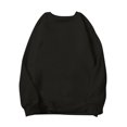 thumbnail image 1 of Blouse Chandail à Manches Longues pour Femmes, Couleur Unie, Coupe Ample, Col Rond, 1 of 8