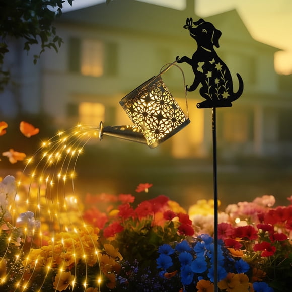 Miogawg Arrosoir Solaire Grandes Lumières Solaires Suspendues en Métal Extérieur Imperméable Décoration de Jardin Lumière de Cour Extérieure pour Porche Patio Cadeau de Jardinage