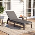 thumbnail image 1 of Costway Patio Lounge Chair Recliner Chair with 3-Position Adjustable Backrest & Cushion Gray, 1 of 8