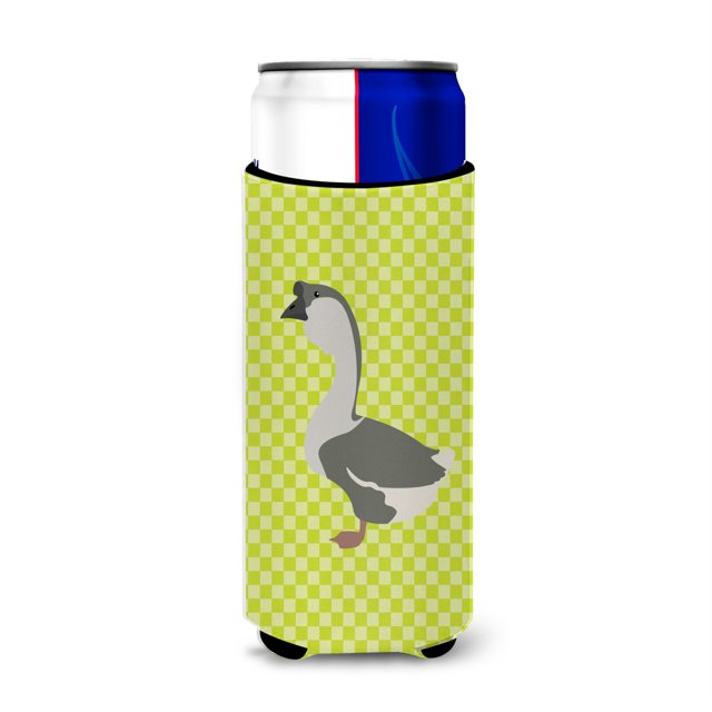 Caroline's Treasures Caroline's Treasures African Goose Green Decorative Can Hugger Slim Multicolor""