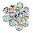 thumbnail image 5 of 20PCS 12MM DIY Time Glass Decals Creative DIY Glass Patches Round Shape Tree Glass Interface Stylish DIY Tree Pattern Glass Patches for DIY Crafts Making (Mixed Color), 5 of 5