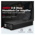 thumbnail image 2 of 2000W Car Home Power Amplifier Class D Car Digital Amplifer Car Amplifier For Cars Amplifier Subwoofer ,Bluetooth 5.0, 2 of 5
