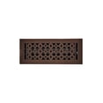 thumbnail image 3 of Floor Vent Cover / Register – Size 4” x 12”(VR 100) with Damper – Tudor Mushroom Design – Cast Aluminum Powder Coated, Re-Paintable, Rust-Free – For Floors, Walls & Ceilings – Black/Brown/White, 3 of 10