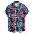 thumbnail image 2 of Birdeem Chemise Décontractée pour Homme à Manches Courtes Style Hawaïen de Vacances Blouse T-Shirt, 2 of 12