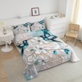 thumbnail image 4 of Erosebridal Wild Hummingbird Bedding Twin Comforter Set,White Flower Down Comforter,Oil Painting Room Decorative,2pcs, 4 of 7