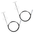 thumbnail image 1 of Unique Bargains Flexible Grabber Claw Pick Up Tool 1.6 M Drain Clog Remover Tool, White, 2 Pieces, 1 of 4