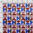 thumbnail image 3 of oneOone Rayon Blue Fabric Geometric Circle Craft Projects Decor Fabric Printed By The Yard 56 Inch Wide, 3 of 4