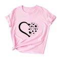 thumbnail image 4 of EGNMCR T-Shirts pour Femmes Filles Grande Taille Imprimé Tournesol Manches Courtes T-Shirt Blouse Tops, 4 of 7