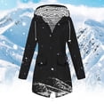 thumbnail image 1 of Women Solid Rain Jacket Outdoor Plus Size Waterproof Hooded Windproof Loose Coat, 1 of 6