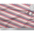 thumbnail image 3 of Soimoi Poly Georgette Fabric Horizontal Stripe Printed Fabric 1 Yard 52 Inch Wide, 3 of 5