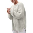 thumbnail image 1 of PMUYBHF Homme Hommes Veste en Jean Noire Chandail à Capuchon Uni et Hiver Automne Manche Col Rond Cardigan Chandail Blouse Chandail Long pour Homme Chandails pour Homme Pulls TG, 1 of 7