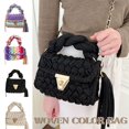 thumbnail image 4 of RYGRZJ Sac à Main Mode Coloré Crochet pour Femmes Épaule Épaisse à Franges I0M9 Sac Tissé, 4 of 5