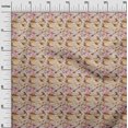 thumbnail image 3 of oneOone Silk Tabby Orange Fabric Texture Sewing Material Print Fabric By The Yard 42 Inch Wide, 3 of 4