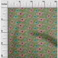 thumbnail image 1 of oneOone Viscose Jersey Fabric Leaves & Floral Block Print Fabric BTY 60 Inch Wide, 1 of 5