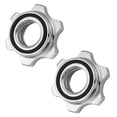 thumbnail image 1 of GARNECK 2 Pcs 2.5cm Écrous Hexagonaux Fonte Antidérapante Collier à Vis pour Musculation Haltère (Argent), 1 of 5