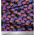 thumbnail image 3 of Soimoi Moss Georgette Fabric Periwinkle Floral Print Sewing Fabric Yard 42 Inch Wide, 3 of 3