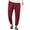 Wine, variant on Mens Khakis Pants Khaki Work Pants Mens Men's Casual Cargo Jogger Pants with Elastic Waistband and Drawstring Sports Pants with Pockets