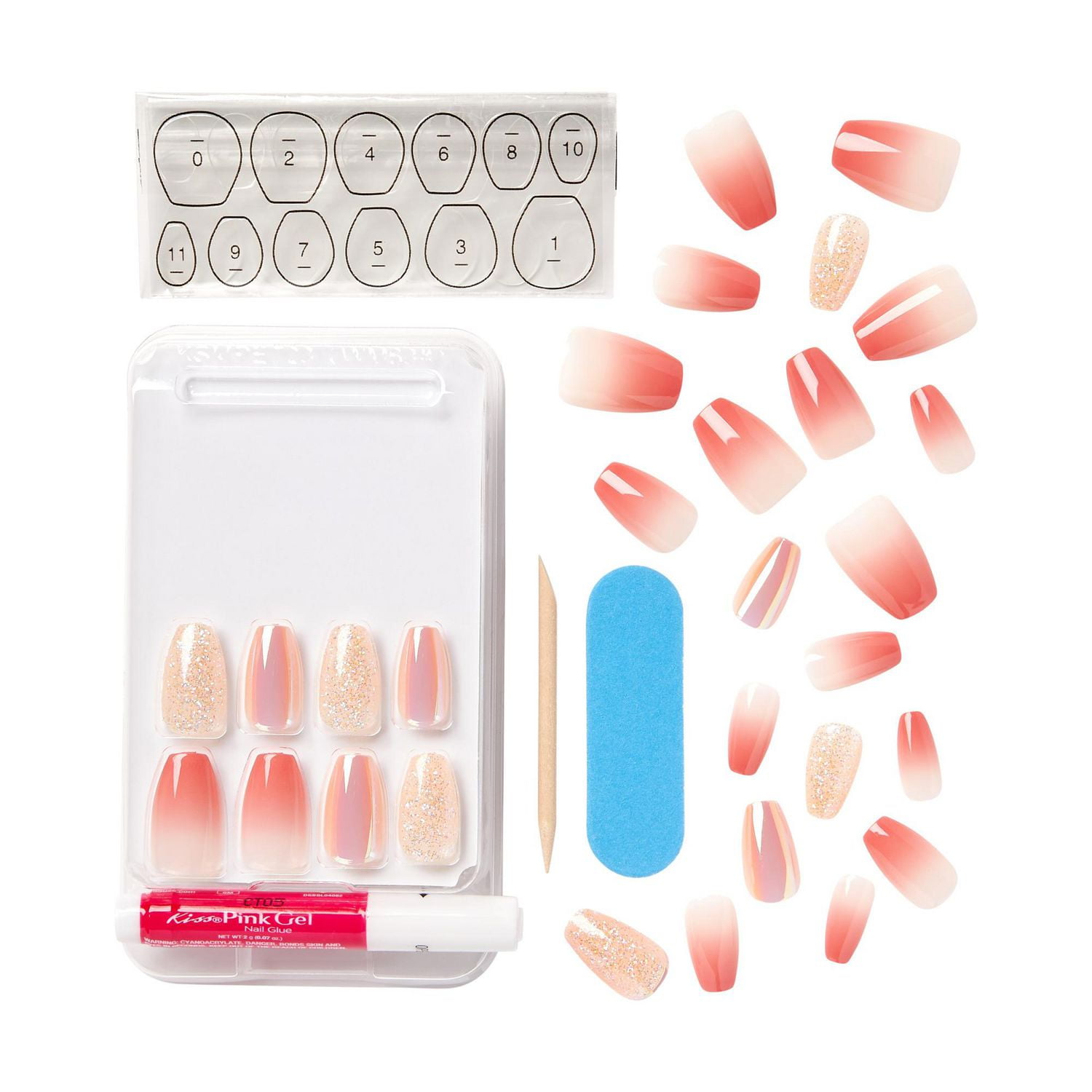 KISS Gel Fantasy - Problème Réglé - Faux Ongles, Moyen