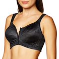 thumbnail image 2 of Playtex Womens 18 Hour Front Close Posture Bra, 40DD, Black, 2 of 3