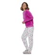 thumbnail image 4 of George Women's Texture Plush Pajamas 2-Piece Set, 4 of 6