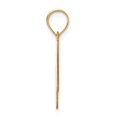 thumbnail image 2 of Diamond2Deal 14K Yellow Gold Bubble Letter W Initial Pendant for Women, 2 of 6