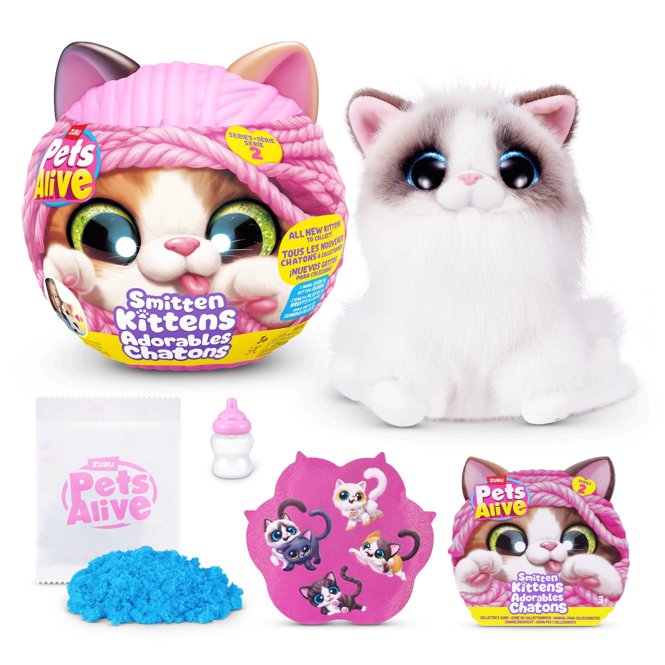 その他 Pets Alive Smitten Kitten Pets Alive Smitten Kittens Series 2 Cat Interactive Plush Toy