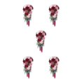 thumbnail image 1 of Maytalsory Wide Application Artificial Flower Realistic Appearance Low Maintenance Vintage wine red 5Set, 1 of 6