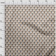 thumbnail image 2 of oneOone Georgette Viscose Light Brown Fabric Triangle Geometric Sewing Craft Projects Fabric Prints By Yard 42 Inch Wide, 2 of 4