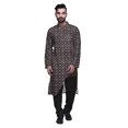 thumbnail image 1 of Atasi Printed Ethnic Kurta Pajama Set Summer Party Wear Kurta Pyjama For Men, 1 of 4