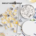 thumbnail image 3 of Number Baking Mold, Biscuit Pattern Mould 26Pcs Stainless Steel Wear Resistance Lightweight Easy   for Cake for Chocolate, 3 of 7