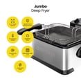 thumbnail image 4 of Chefman 4.5L Deep Fryer, XL Capacity, Adjustable Temperature & Timer - Stainless Steel, New, 4 of 7