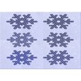 thumbnail image 1 of Ahgly Company Tapis de Zone Rectangulaire Transitionnel Lavande Bleu pour Intérieur, Lavable à la Machine, 8 Pieds x 10 Pieds, 1 of 7
