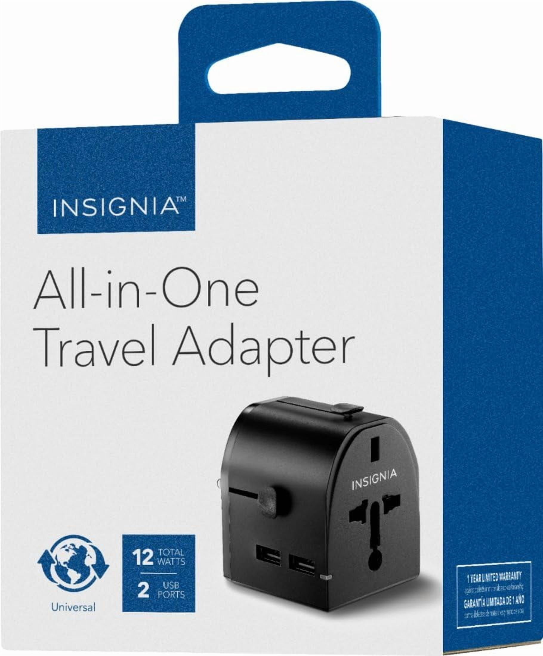 Adaptateur et Convertisseur de Voyage Série Insignia All-in-One