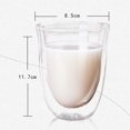 thumbnail image 3 of Bangcool 9.1oz Espresso Cup Creative Double Wall Espresso Glass Coffee Glass, 3 of 10