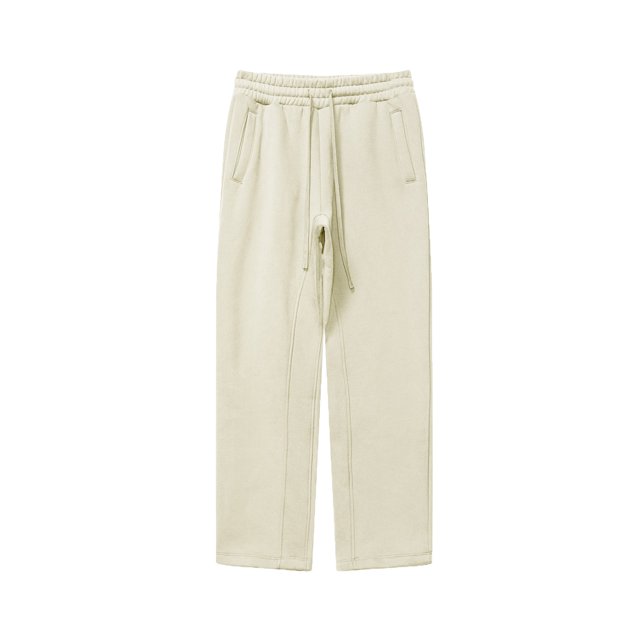 RKSTN Mens Pants Solid Color Casual Straight Leg Pants Full Length Pants Soft Comfortable Workout Pants