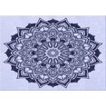 thumbnail image 1 of Ahgly Company Machine Washable Indoor Rectangle Transitional Heavenly Blue Area Rugs, 5' x 8', 1 of 7