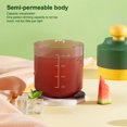 thumbnail image 3 of Xingzhi Juicer Cup Manual Press Grape Lemon Orange Watermelon Rotary Fruit Squeezer Plastic Maker Portable Kitchen Processor Pink, 3 of 8